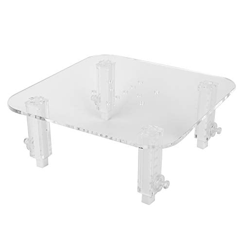 Protein Skimmer Stand, Transparent Protein Separator Bracket Adjustable Height Acrylic Protein Skimmer Bracket Protein Separator Heightening Accessories for Aquarium Fish Tank - size: Large