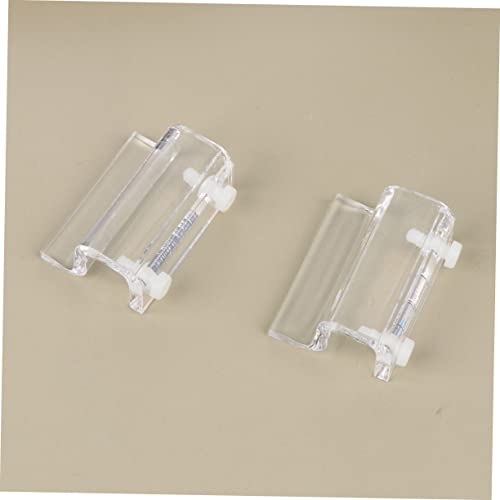 Aquarium Support Brackets 4pcs Acrylic Fish Tank Cover Holder Easy to Install Suitable for Open Ribs Tanks (White)