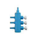 RLECS Air Manifold 8mm to 4mm 3 Way Outlet Air Flow Distributor Aquarium Air Pump Hose Splitters Oxygen Pipe Hose Distributors Fish Tank Splitter Lever for Air Tube Pipe Hose Split-Flow Connector