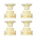 Quickun 1" ABS Bulkhead Water Tank Connector Adapter Fitting with Plugs Thru-Bulk Pipe Fitting (Set of 4) - size: 1 Inch, style: Set of 4