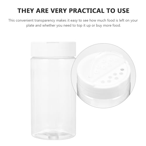2pcs Portable Fish Feeding Bottles with Lid Aquarium Fish Food Feeders Storage Containers Leak-Resistant White Plastic Dispenser for Aquarium Accessories