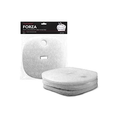 Aquatop Replacement White Filter Pads, 3 Pack – Fits Aquatop’s Forza FZ4 Canister Filters, Aquarium Filter Refills, Keeps Water Crystal Clear, Fish Filter Cartridge for Dirt & Debris - size: FZ4