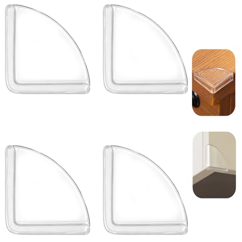 4pcs,Table Corner Protector, Corner Protector to Cover Sharp Furniture, Clear Furniture Corner Guards & Edge Safe Anti-Collision Bumpers, Suitable for Table Corner Cabinet Corner Window Corner