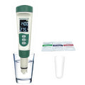 Aquarium Salt Tester - Pool Test Strips, Digital PH Meter for Water, Aquarium Monitoring Tool, Pond Checker, Fish Tank Water Analyzer, 5-in-1 Salinity, PH, TDS, EC, and Temperature Meter