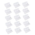 WOONEKY 15pcs Aquarium Stand Acrylic Clips Fish Tank Cover Holder Betta Aquarium Tank Brackets Easy Installation - size: 5.5X4X1.8CM