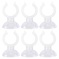 POPETPOP Aquarium Water Clips 6 Pack Fish Tank Fixed Clamps with Suction Cups Water Pipe Holder for Secure Hose Fixing in Freshwater Aquariums Compact and Easy to Install - size: 4.50X3.00X2.00CM