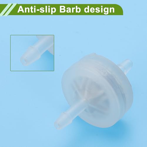 Plastic Hose Barb Fitting 3/32" Check Valve Inline One Way Non Return Barb Hose Fitting Plastic 5 Pcs