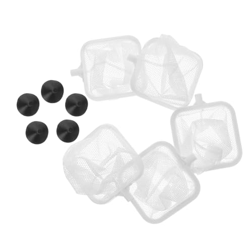 VANZACK 5pcs Fish Breeding Net with Cups Aquarium Separator Mesh for Shrimp and Fish from Adult Easy Installation for Peaceful Aquatic Environment