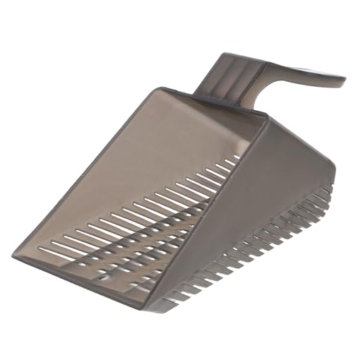 Toddmomy Fish Tank Gravel Shovel Aquarium Cleaning Tool Plastic Sand Scoop for Substrate Maintenance and Aquatic Plant Care, Convenient Fish Tank Accessory, 1pcs Brown