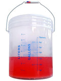 2 Gallon Measuring Graduated Mixing Bucket Pail with Spout Lid & Handle Food Grade Thickened HDPE Leak Proof Heavy Duty Storage Container FDA Compliant Premium Quality Buckets (2 Gallons) - color: Transparent Clear, size: 2 Gallons