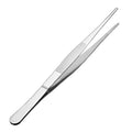 uxcell 1 Pcs 8-Inch Stainless Steel Straight Blunt Tweezers Serrated Tip Daily Garden Tool - size: 8-Inch
