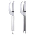 minkissy 2pcs Stainless Steel Fish Scale Remover and Belly Opener Tool Set Multi-use Reusable Seafood Cleaning Kitchen Gadgets for Home Cooking