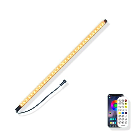 Gepas LONGRUNNEW Replacement 11.8'' LED Light Strip Color Changing for Waterfall Spillway Pool Fountain with Adapter, Remote Control Designed - size: 12 INCH