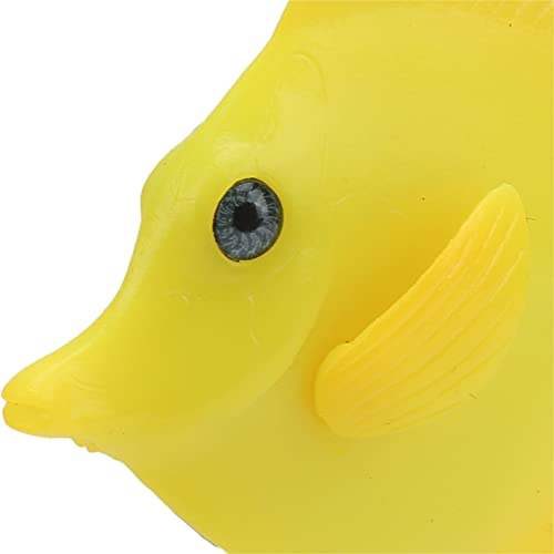 Artificial Glowing Fish Set, Fake Aquarium Decorations with Luminous Jellyfish, Silicone Floating Fish Tank Decor for Freshwater and Saltwater Tanks, Includes Suction Cups and Tran