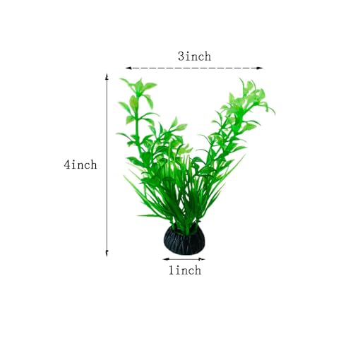 12 Pack Artificial Aquarium Grass Plants Lifelike Fish Tank Decorative Grass Aquascaping Landscape Design for Goldfish Betta Fish Waterscape Fish Hides Mini Hydroponic Plants (Style 1) - color: Style 1