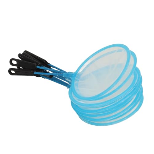 JTLB 10pcs Mini Fish Net Fine Nylon Mesh for Small Fish Shrimp with High Flexibility Plastic Pole for Tank Cleaning Outdoor Fishing