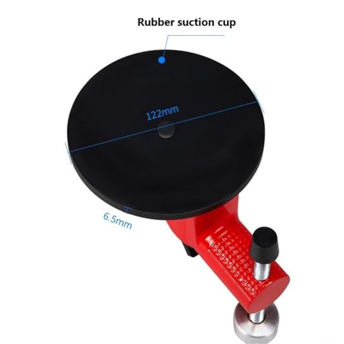 Fockety Adjustable Height Setter Floor Gap Fixer Tool with Heavy Duty Rubber Suction Cup, Wall Tile Leveler Countertop Seam Leveling Tool for Stone Slab Alignment, Floor Repair