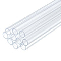 uxcell 10 Pcs Clear Plastic Rigid Tubing 5.5mm ID x 7mm OD, 0.5 Meters Length Round Polycarbonate Tubing for Aquarium Water Pipe, Water Cooling System, Plumbing - size: 5.5mm x 7mm