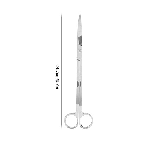 Semme Stainless Steel Plant Scissors for Aquarium Fish Ergonomic and Effortless Trimming Tool (wave cut) - size: wave cut