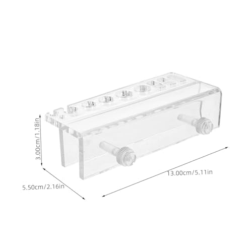 Toddmomy Fish Tank Tool Holder Storage Rack Organizer for Aquarium Maintenance Water Plant Scissors and Cleaning Tools Wall-mounted Design for Easy Access