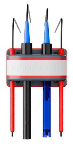 MPO Duo Magnetic Probe Organizer for Apex, Hydros, pH, Temp Probes - Compact 2-Probe Holder for Aquariums & Reef Tank Sump