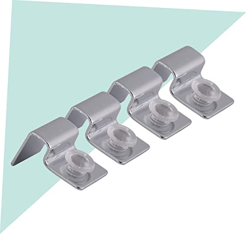 YARNOW 8mm Aquarium Clips Stainless Steel Support Brackets for Glass Cover Betta Tank Accessories - size: Size 2