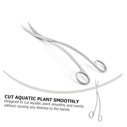 BESPORTBLE Stainless Steel Wave Scissors for Aquascaping Aquarium Plant Trimming Tools for Intricate Landscaping and Maintenance Fish Tanks