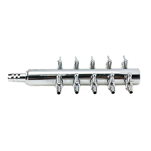 Aquarium 10 Way Inline Manifold Air Flow Pump Tubing Splitter Lever Control Valve - size: 10 Ways