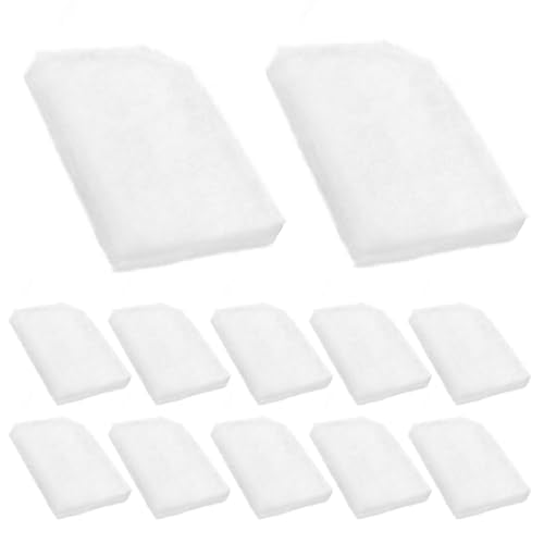 12 Pack Water Polishing Pads Fit for 306/307 406/407 Canister Filter Media Aquarium Filter Pad, A244A1 Mechanical Filter Media for Aquariums Compatible with Fluval Quick-Clear - size: 12 PCS