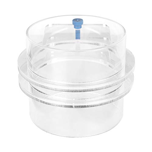 Transparent Acrylic Adjustable Fish Feeding Ring, Aquarium Fish Feeder for Freshwater and Saltwater Tanks, Durable Floating Feeding Circle with Rustproof Screws for Precise Food (100mm) - size: 100mm