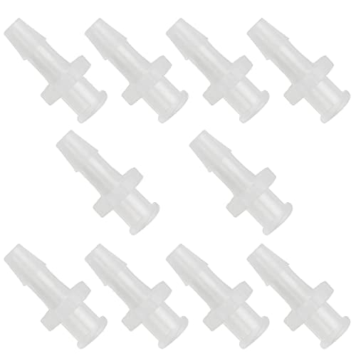 MEETOOT 10pcs Female Luer Lock 5/32" Polycarbonate Hose Barb Adapter for Laboratory Biochemical/Analytical Instruments, Food Machinery and Aquarium Equipment - size: 5/32Inch