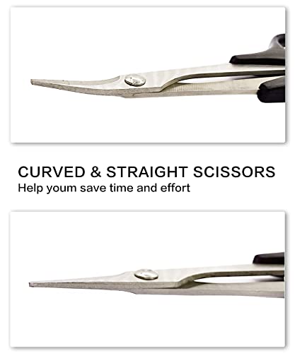 VICRAZZE RC Body Scissors 1 Straight & 1 Curved Scissor for RC Vehicle Truck Buggy Lexan Plastic Bodyshell¡­