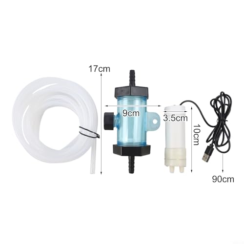Electric Aquarium for Gravel Cleaner USB Pump with Siphon Vacuum for Fish Tank Water Changing and Cleaning, 1/2/3/5 Meter Tube(3 Meter) - size: 3 Meter