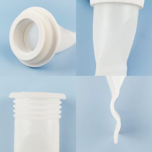Drain Backflow Preventer, One Way Valve, Adjustable Silicone Sink Floor Drain Trap for Pipes Tubes in Toilet Bathroom Kitchen (White-4)