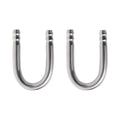 2 Pcs Stainless Steel Aquarium U Shape Tubes Fish Tank CO2 Diffuser Tubes Aquarium Air Pump Connectors for Aquarium Connecting Air Line