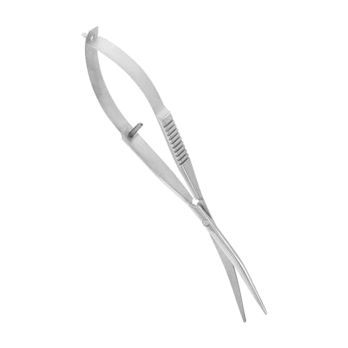 Abaodam Stainless Steel Spring Aquarium Scissor for Aquascaping Portable Water Grass Clipper Tool Professional Aqua-plant Trimming Scissors for Fish Tank Maintenance