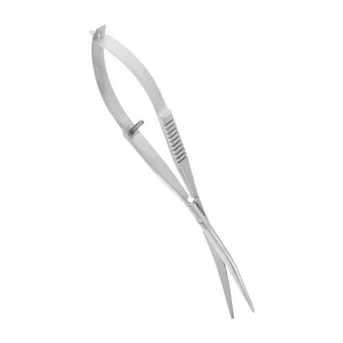 MERRYHAPY Stainless Steel Aquarium Scissors Portable Spring Scissor for Plant Maintenance Ideal for Aquascaping