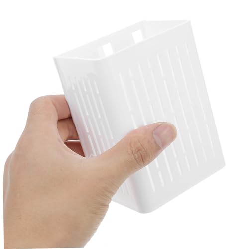 ibasenice 3pack Hanging Aquarium Plant Holder Live Aquatic Plants Hydroponic Baskets for Fish Tank Planting Baskets - color: White