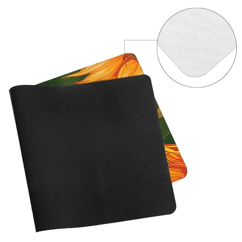 XXL Gaming Mouse Pad Sunflower Vintage Flower XXL Gaming Mouse Pad Large Desk Mat Protector for Desktop, Anti-Slip Rubber Extended Computer Keyboard Mat Writing Pad, 11.8 * 27.5 in,B-1478 - color: B-1478, size: 11.8*27.5 In
