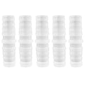 3/8" Barbed Hose Connector, 5-Pack Plastic Barb Fitting Adapter for Air, Water, Fuel Lines - Universal Tubing Mender for Aquarium, Water Pump, Irrigation Systems (3/8) - size: 3/8