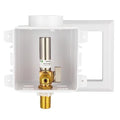 EFIELD Universal Ice Maker Box,1/2-Inch Sweat MIP Inlet with Installed 1/4-Turn Ball Valve with Stainless Steel Water Hammer Arrestor,(IM030) - size: with SS Arrestor, style: MIP