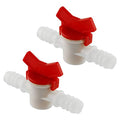 DGZZI Barbed Ball Valve 2PCS 1/2-Inch ID In-Line Ball Valve Shut-Off Switch with Hose Barb for Drip Irrigation and Aquariums White - size: 0.5 Inch