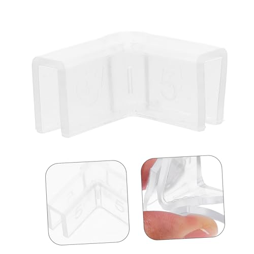 Yardwe 10Pcs Transparent Aquarium Corner Guards Durable Edge Protectors for Fish Tanks Furniture Safety Versatile Indoor Corner Bumpers for Unobstructed Views
