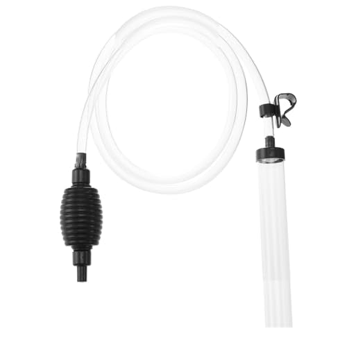 7ft-L Aquarium Siphon Vacuum Cleaner, Hand Siphon Pump Water Changer for Fish Tank Cleaning Gravel & Sand - size: 7ft-L