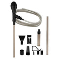 Aquarium Gravel Vacuum Siphon (Non-Electric), Manual Fish Tank Water Changer with 6ft Hose & Squeeze Bulb, Slim Intake for Tight Spaces, for 5–20 Gallon Tanks, Up to 27 in Depth
