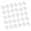 FUOYLOO 30pcs Adjustable Plastic Pinch Valve Tubing Control Clamps for Aquarium and Garden Irrigation, White Water Hose Replacement Clips with Flow Control for Lab and Industrial Use