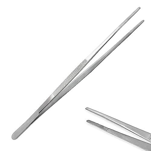 24" Tweezers (Herp Feeding Tool) Snake Reptile Stainless Steel Straight for Educational Use