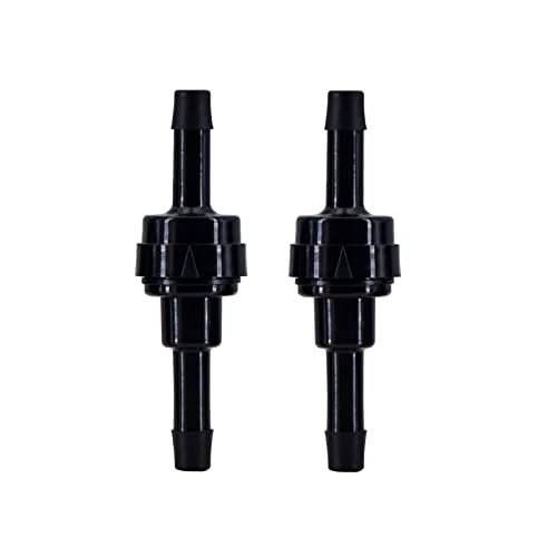 PA66 Automotive Oil Line Spring Check Valve, 1/4" Long, High Temp & Corrosion Resistant, 2 PCS - size: 1/4" long