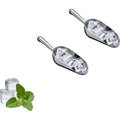 Amazing Abby - Elsa - 5-Ounce Aluminum Ice Scoops (Set of 2), Cast Aluminum Utility Scoops, Food-Grade, Good for Home and Commercial Use, NOT Dishwasher-Safe, Hand-Wash Recommended