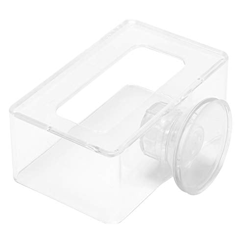 KIMISS Acrylic Simple Installation Fish Food Feeder Feeding Ring for Fish Aquarium with Suction Cup Acrylic Simple Installation (24x17x18cm / 9.4x6.7x7.1in) - size: 24x17x18cm / 9.4x6.7x7.1in